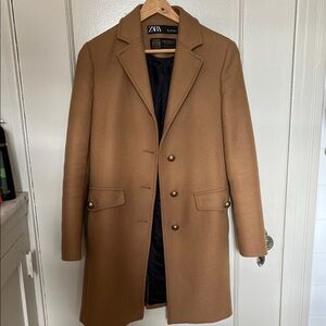 Zara women Camel Trench Coat